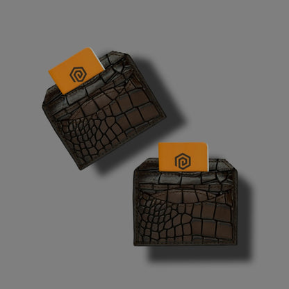 CROC TEXTURED CARDHOLDER