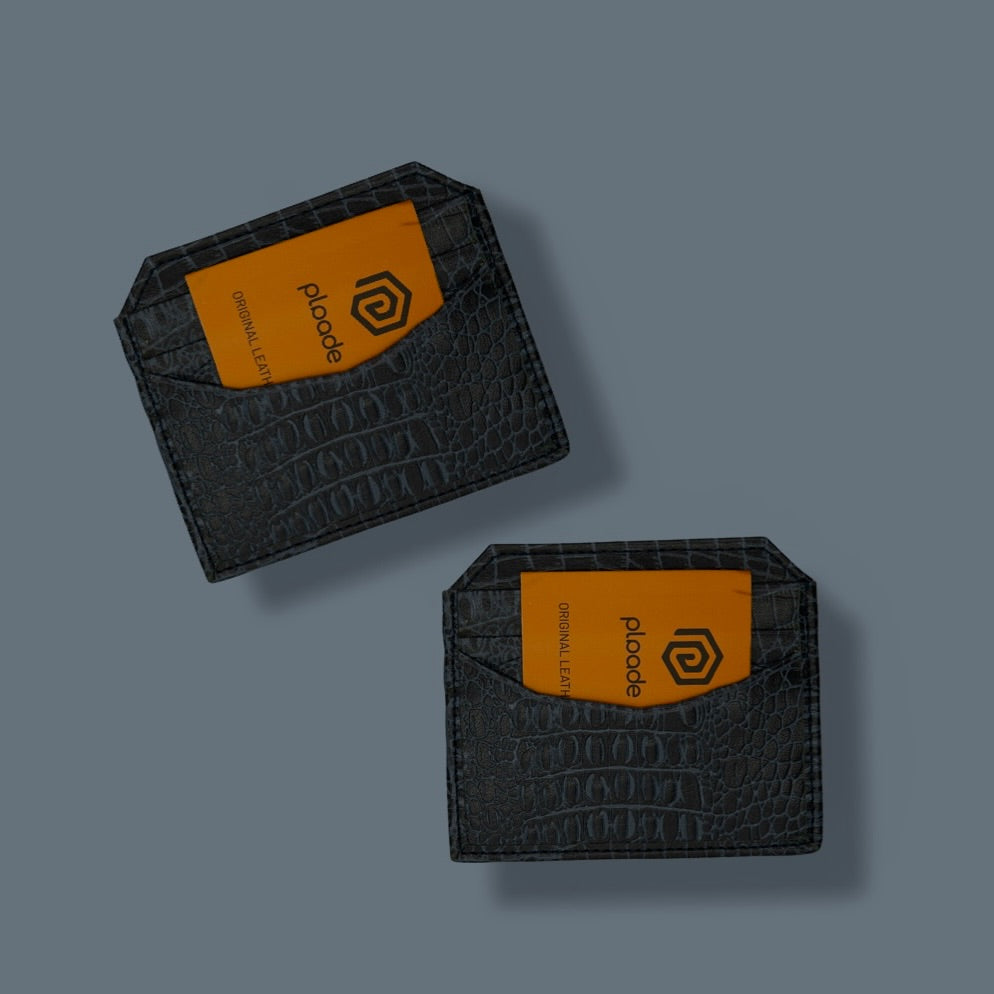 CROC TEXTURED CARDHOLDER