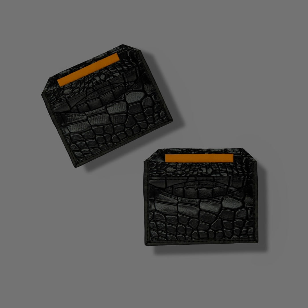 CROC TEXTURED CARDHOLDER